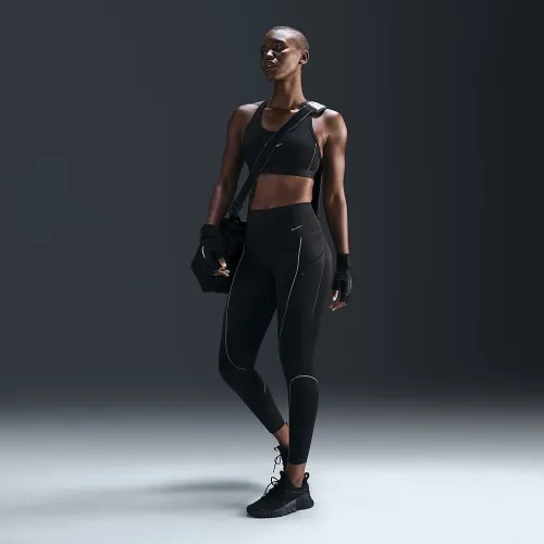Nike Go жіноча Firm-Support З високою талією 7/8 лосіни з кишенямиколір чорний