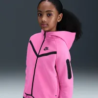 Nike Sportswear Tech Fleece Girls' Full-Zip Толстовка с капюшоном Pink