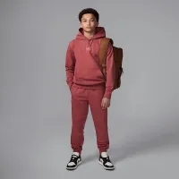 Nike Jordan MJ Flight Big дитячі Fleece Pullover Толстовка з капюшоном колір червоний