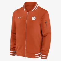 Clemson Tigers Sideline мужские Nike College Full-Zip Bomber Куртка Orange