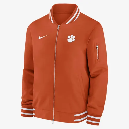 Clemson Tigers Sideline чоловічі Nike College Full-Zip Bomber Куртка Orange