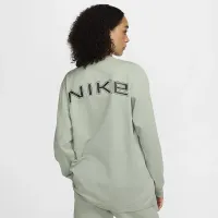 Nike Sportswear женская Loose Long-Sleeve футболка цвет зеленый