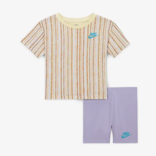 Nike Happy Camper Baby (12-24M) Bike шорти комплект колір фіолетовий