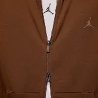 Nike Jordan Sport Hoop Fleece мужские Dri-FIT Full-Zip Толстовка с капюшоном цвет коричневый