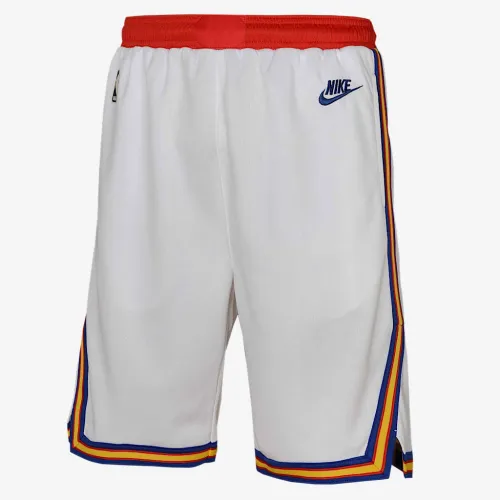 Golden State Warriors 2024/25 Hardwood Classics Big детские Nike NBA Swingman шорты цвет белый