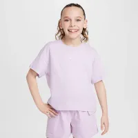Nike Sportswear Essential Big детские (Girls') футболка цвет фиолетовый