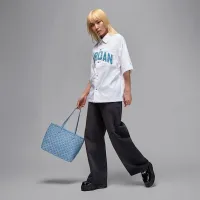 Nike Jordan Flight жіноча Woven Short-Sleeve Top колір білий