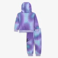 Nike Solarized Baby (12-24M) Pullover Толстовка с капюшоном and Pants набор цвет фиолетовый