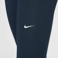 Nike Pro женская Mid-Rise Mesh-Paneled лосины синий