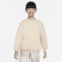 Nike Sportswear Club Fleece Big детские оверсайз свитшот цвет коричневый