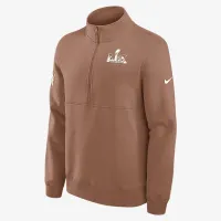Super Bowl LX мужские Nike NFL 1/2-Zip Crew цвет коричневый