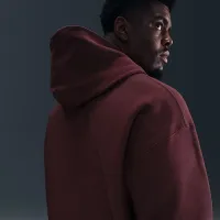 Nike Solo Swoosh мужские Full-Zip Fleece Толстовка с капюшоном цвет красный