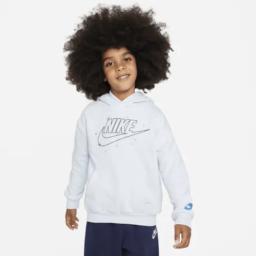 Nike Sportswear Shine Fleece Pullover Толстовка з капюшоном Little Kids Толстовка з капюшоном блакитний
