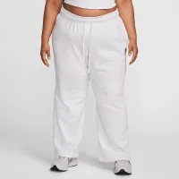 Nike Sportswear Club Fleece жіноча Mid-Rise Wide-Leg Sweatpants (великі розміри) колір коричневий