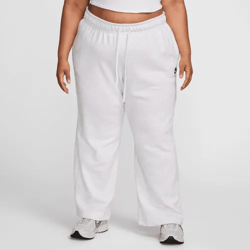 Nike Sportswear Club Fleece женская Mid-Rise Wide-Leg Sweatpants (большие размеры) цвет коричневый