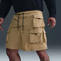 Nike Tech чоловічі Woven Cargo шорти колір коричневий