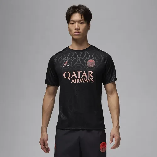 Nike Paris Saint-Germain Academy Pro Third чоловічі Jordan Dri-FIT Soccer Pre-Match Top колір чорний