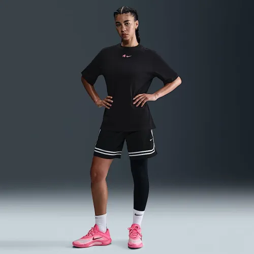 Nike A'ja Wilson жіноча A'symmetric Mid-Rise Single-Leg баскетбольні лосіни колір чорний