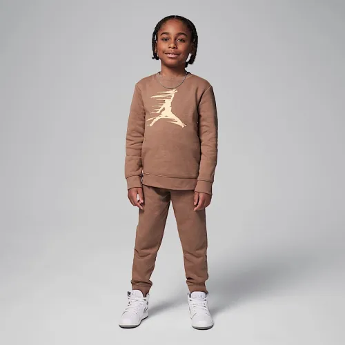Nike Jordan MJ Flight MVP Little детские 2-Piece Fleece Crew набор цвет коричневый
