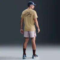 Nike мужские Dri-FIT футболка цвет коричневый