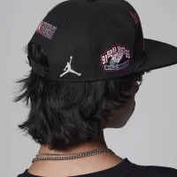 Nike Jordan Patch Pack Big детские Flat Brim Cap цвет черный