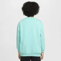Nike Sportswear Club Fleece Big дитячі оверсайз світшот колір зелений
