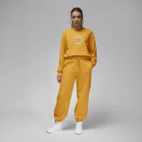 Nike Jordan Flight женская оверсайз Long-Sleeve футболка Yellow