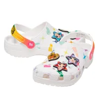 Шлёпанцы Crocs Classic Clog Rainbow High 208117-90H - Белые