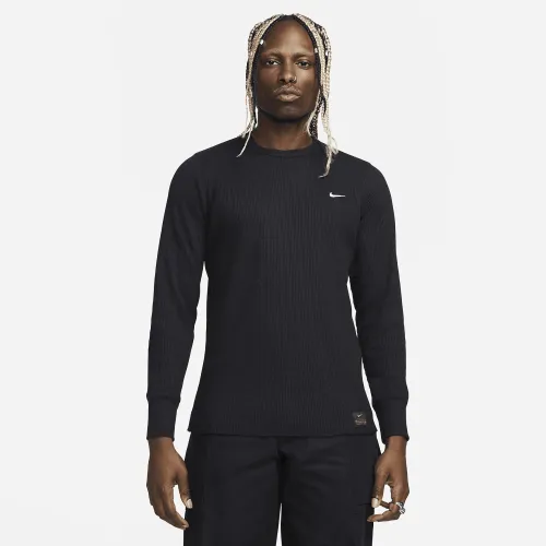 Nike Life мужские Long-Sleeve Heavyweight Waffle Top цвет черный
