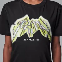 Nike Jordan Dri-FIT Big детские Sports Graphic футболка цвет черный