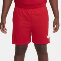 Nike Dri-FIT Multi+ Big детские (для мальчиков) Graphic тренировочные шорты (Extended Size) цвет красный