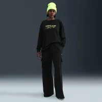 Nike Sportswear жіноча оверсайз Long-Sleeve футболка колір чорний