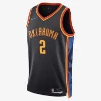 Shai Gilgeous-Alexander Oklahoma City Thunder 2024/25 City Edition чоловічі Nike Dri-FIT NBA Swingman Jersey колір чорний