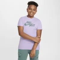 Nike Sportswear Big дитячі футболка колір фіолетовий