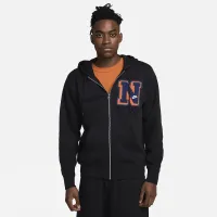 Nike Club Fleece мужские Full-Zip Толстовка с капюшоном цвет черный