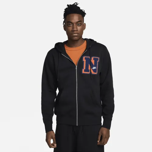 Nike Club Fleece чоловічі Full-Zip Толстовка з капюшоном колір чорний