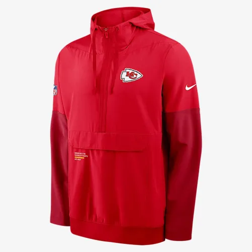 Kansas City Chiefs Well Rounded Anorak чоловічі Nike NFL 1/2-Zip Hooded Куртка колір червоний