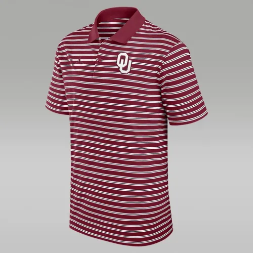 Nike Oklahoma Sooners Primetime Victory Striped чоловічі Jordan Dri-FIT College Polo колір червоний