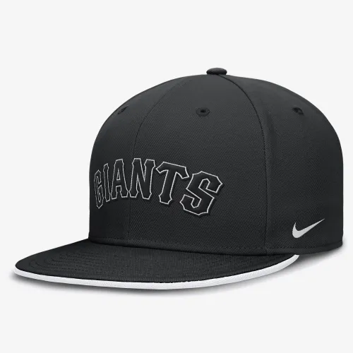 San Francisco Giants Primetime True мужские Nike Dri-FIT MLB Fitted Hat цвет черный