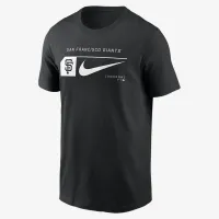 San Francisco Giants Fashion мужские Nike MLB футболка цвет черный