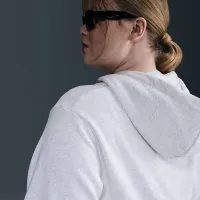 Nike Sportswear Club Fleece жіноча Full-Zip Толстовка з капюшоном (великі розміри) колір коричневий