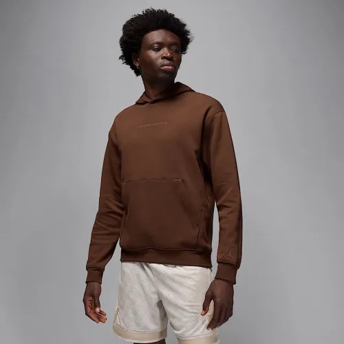 Nike Jordan Sport Hoop Fleece чоловічі Dri-FIT Pullover Толстовка з капюшоном колір коричневий