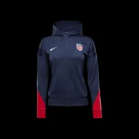 USMNT Strike жіноча Nike Dri-FIT Soccer Hooded Track Куртка блакитний