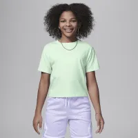 Nike Jordan Essentials Big детские футболка цвет зеленый
