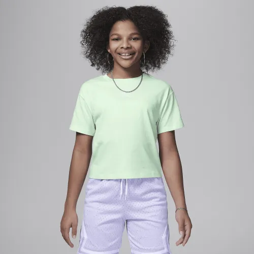 Nike Jordan Essentials Big детские футболка цвет зеленый