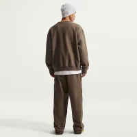 Nike Solo Swoosh мужские Fleece Open-Hem Pants цвет коричневый
