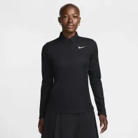 Nike Tour женская Dri-FIT ADV Long-Sleeve для гольфа Polo цвет черный