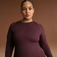 NikeSKIMS Airy жіноча Long-Sleeve Crew-Neck Top колір червоний