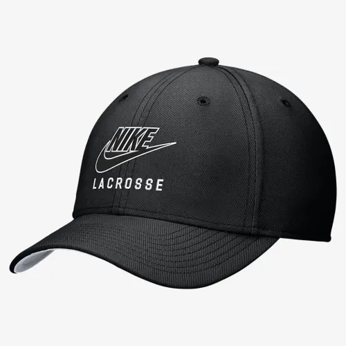 Nike Rise Lacrosse Swoosh Flex Cap колір чорний