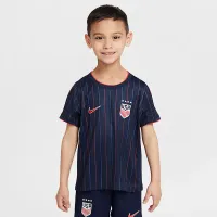 USWNT 2025 Stadium Away (жіноча Team) Little дитячі Nike Soccer Replica 3-Piece Kit блакитний